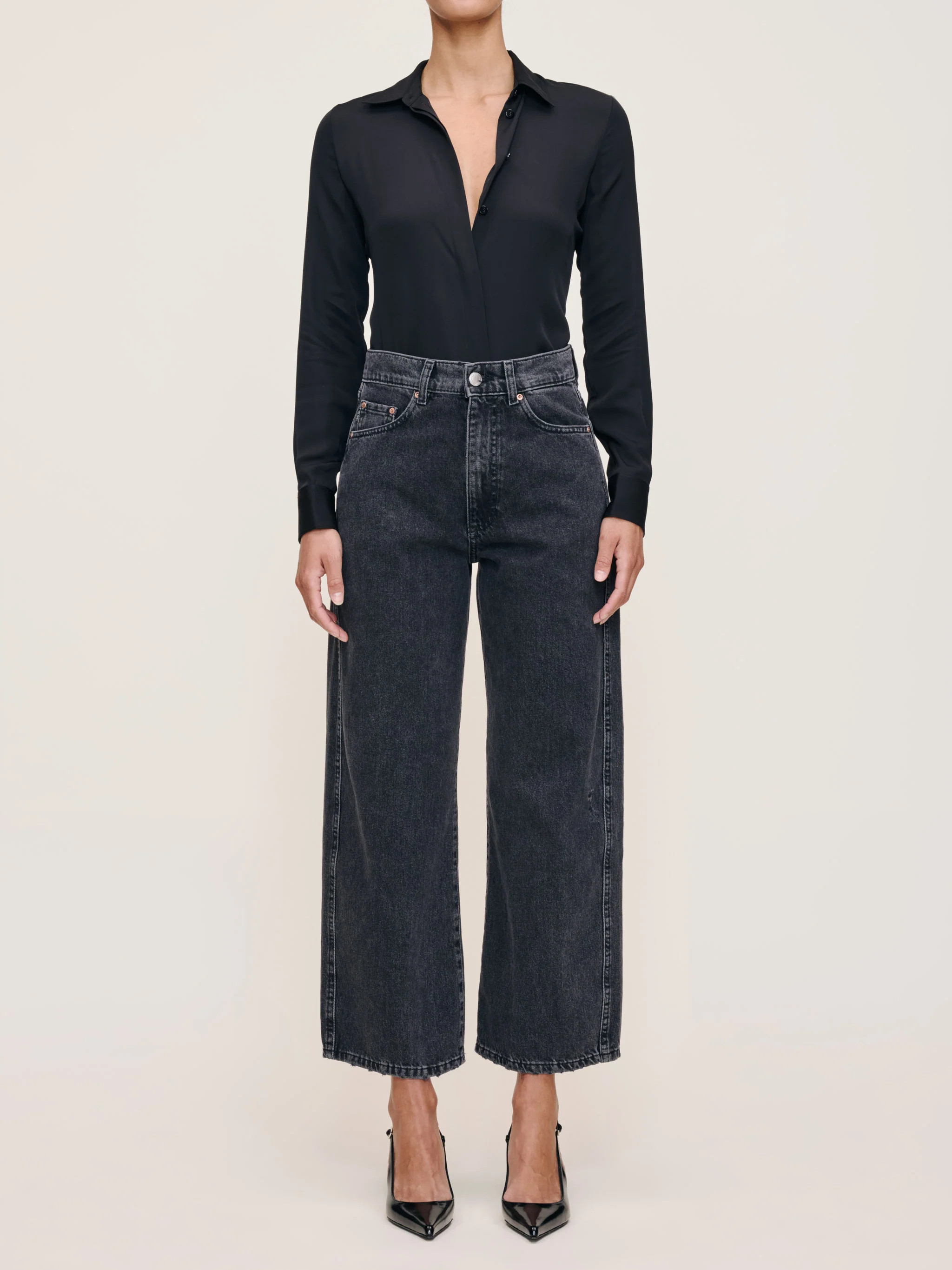 Taylor Relaxed Barrel Ultra High Rise 27" Jeans | Nightshade | DL 1961 Women