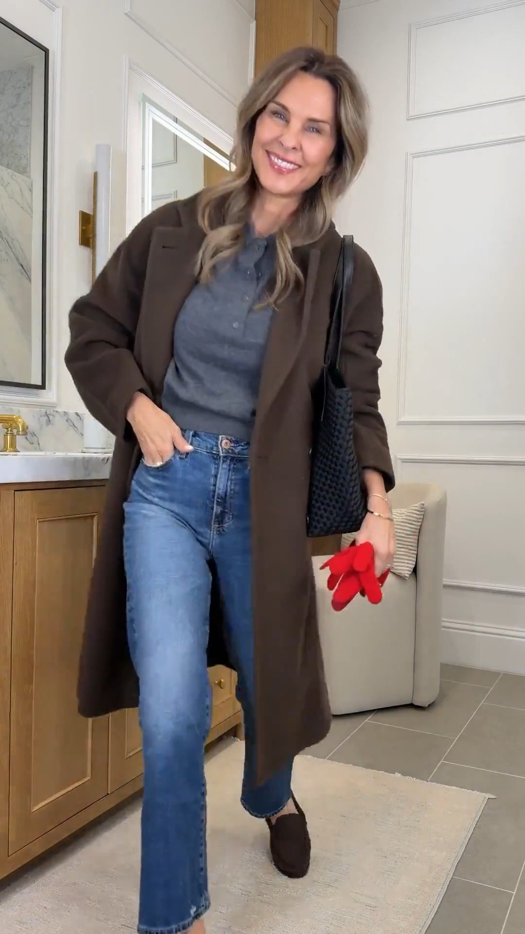 I’m 5’6’’.
-long sleeve top discount code LPXTC15
-AG crop jeans 50% off(linked the full length too) TTS
-cashmere polo size S
-Brown Aritiza coat 2XS
-Target loafers size down a half size

#LTKgrwm #LTKOver40 #LTKootd