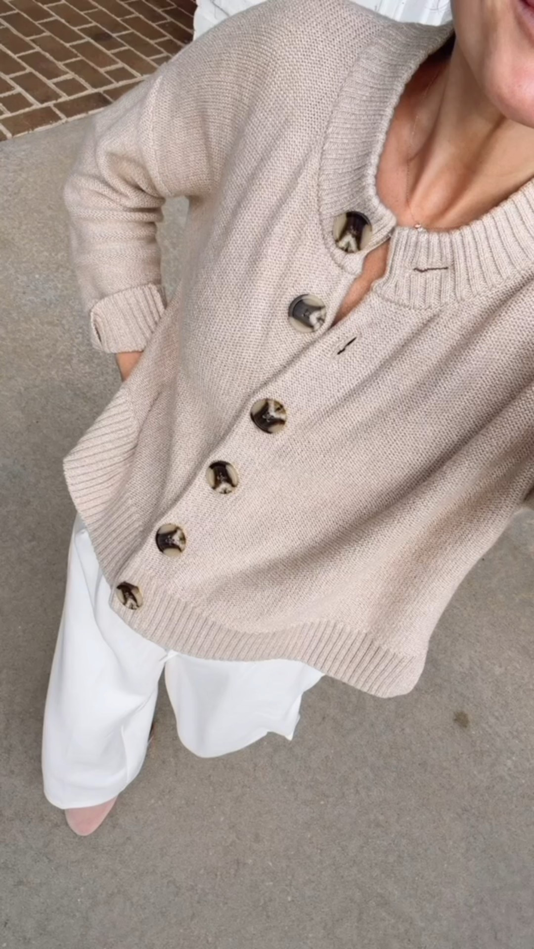 What I wore today! This Quince cardigan has been a staple of mine since last fall I am wearing an XS - the pants are wide leg pants are from Target!

Loverly Grey, fall outfit, Quince finds 

#LTKFindsUnder50 #LTKSeasonal #LTKStyleTip