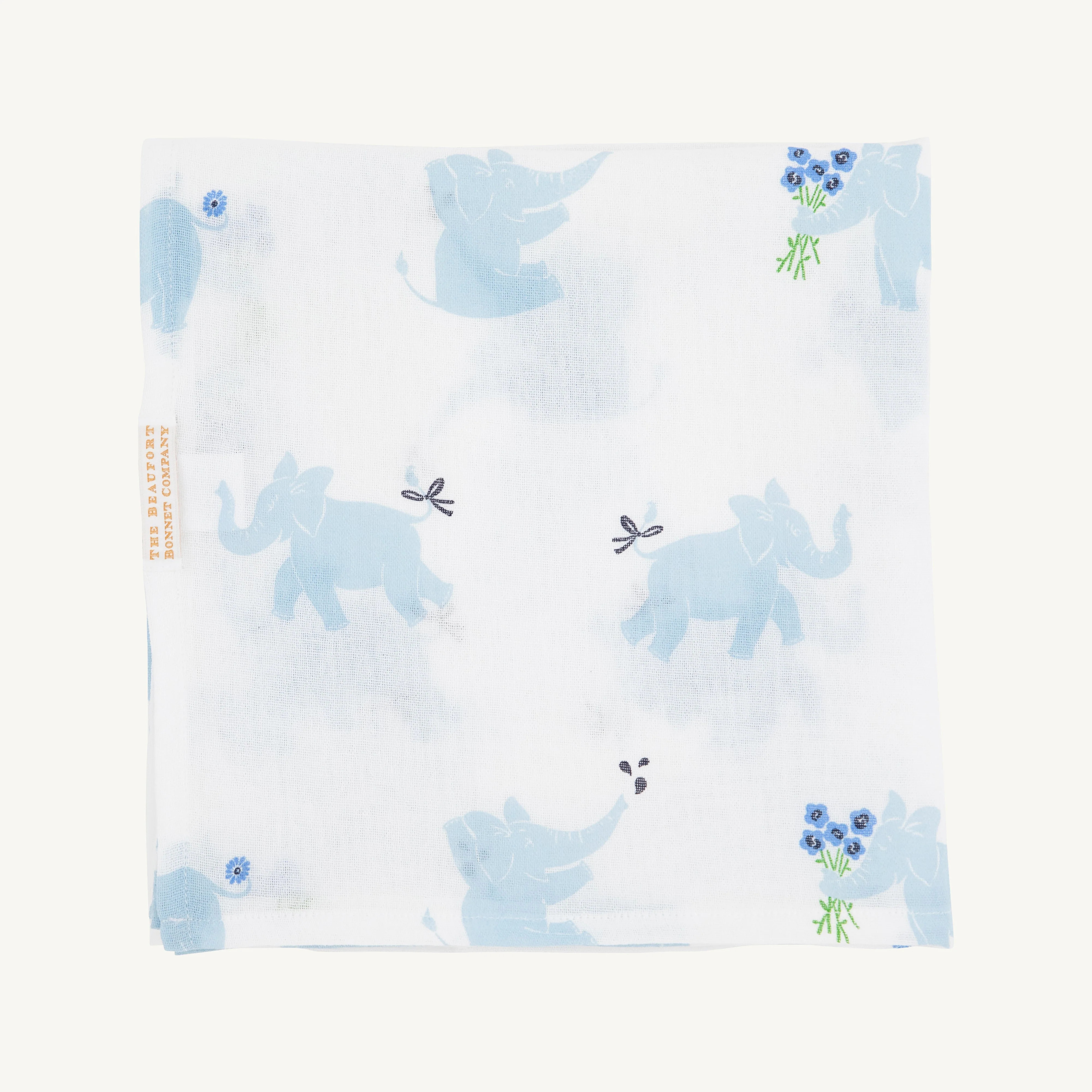 Silent Night Swaddle - Precious Peanut (Blue) | The Beaufort Bonnet Company