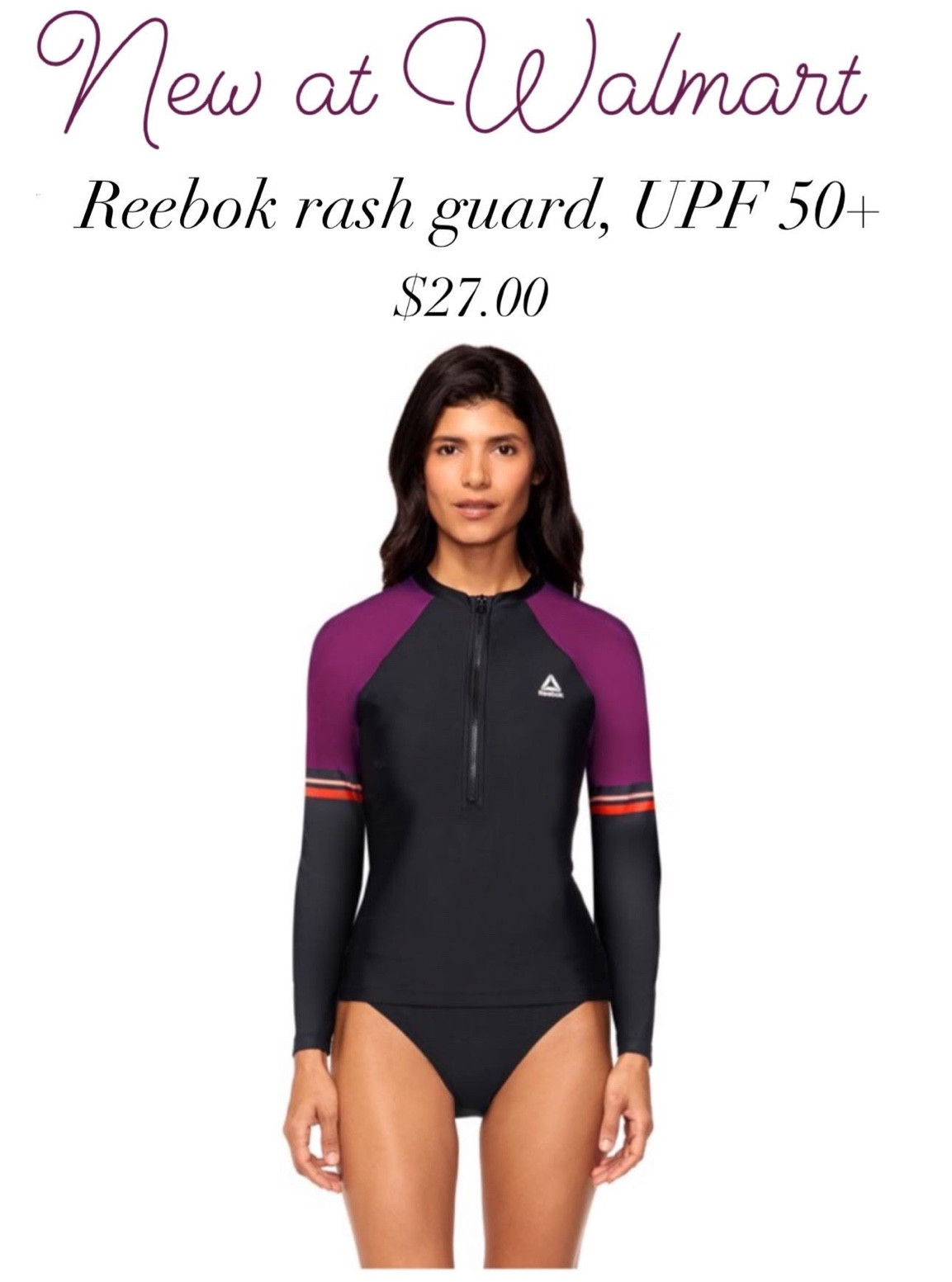 New Reebok rash guard swim suit with UPF 50+! Available at Walmart for $27.00 🏄‍♀️

#LTKfamily #LTKswim #LTKtravel