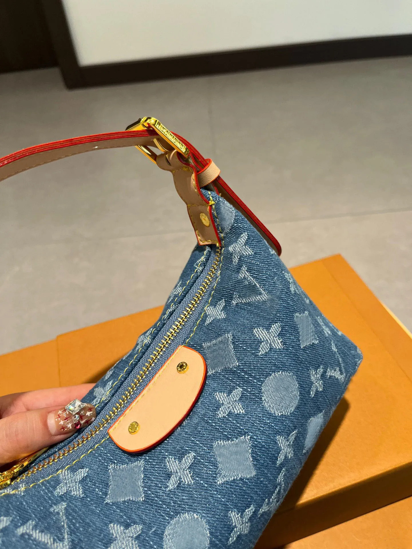 Early spring model tote bag designer bag denim Underarm bags Lunch box bag women halloween should... | DHGate