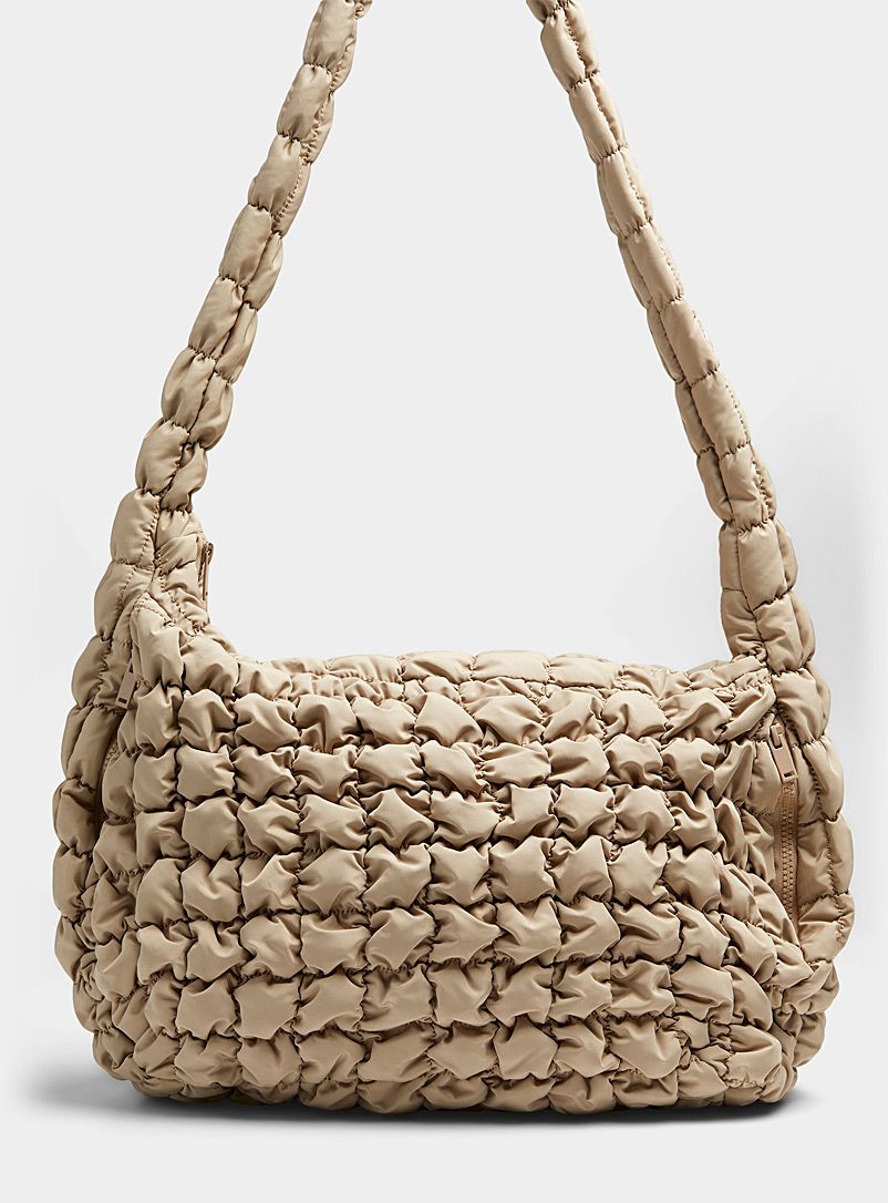 Bubble quilted tote | Simons