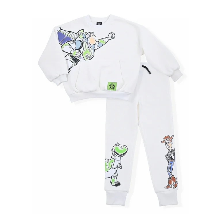 Buzz Lightyear Baby and Toddler Boy Fleece Sweatshirt and Jogger Outfit Set, 2-Piece, Sizes 12M-5... | Walmart (US)