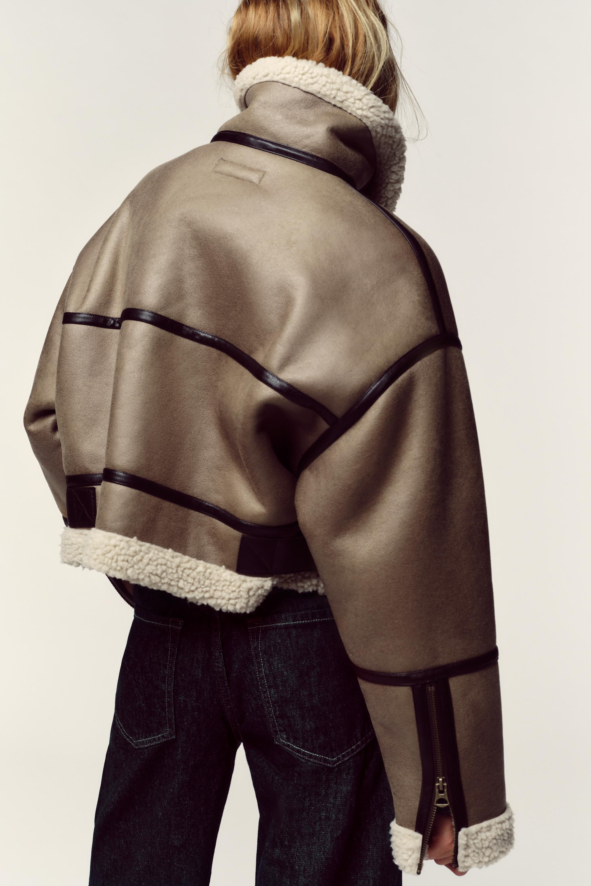 SHORT DOUBLE-FACED JACKET | Zara US