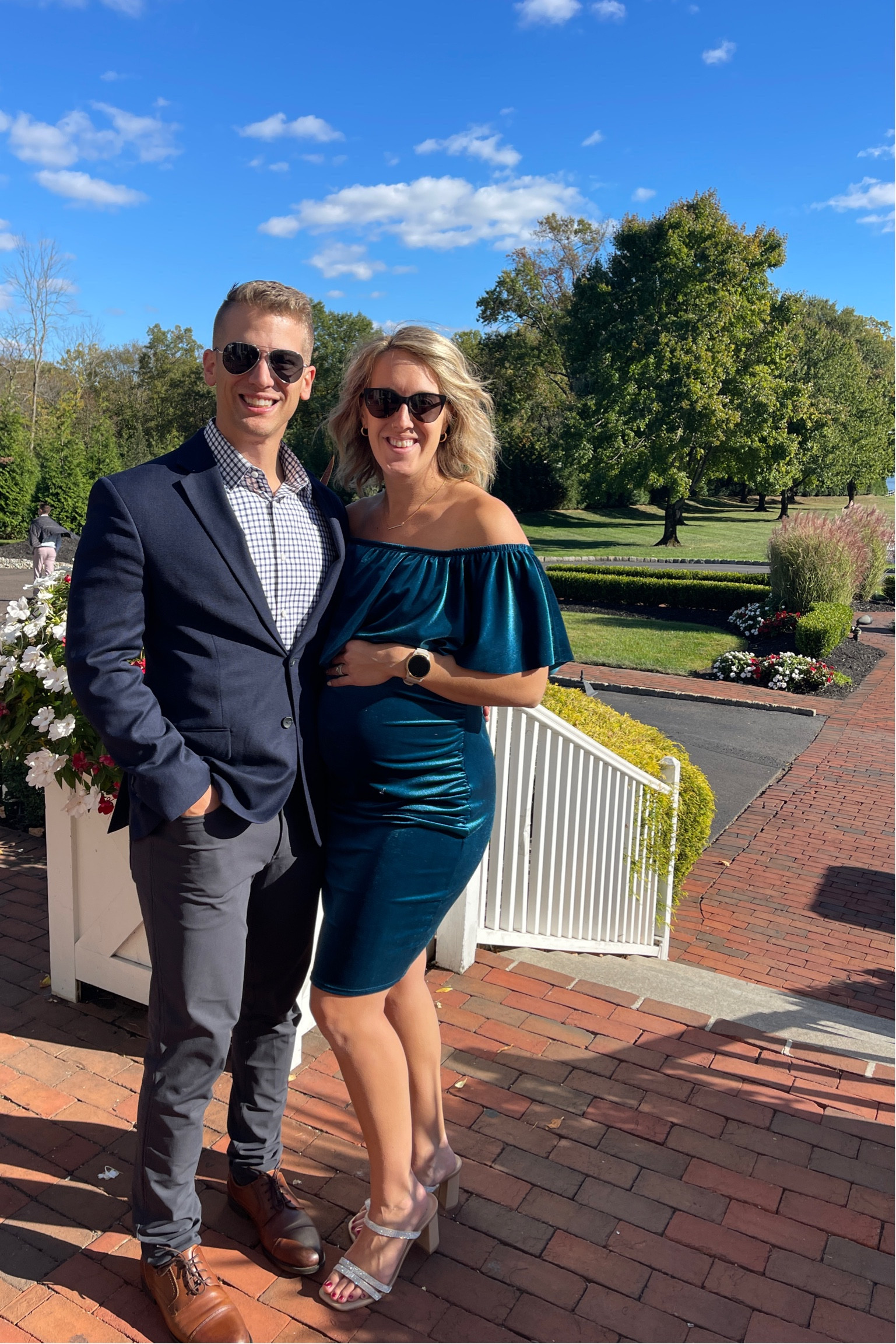 Went with this blue velvet dress for my sister’s rehearsal dinner and it was 🤌🏼 so comfy and perfect for a maternity wedding guest dress! I wore it 2 years ago when I was pregnant with Aspen! Linking what I can for my husband’s outfit as well!

#LTKFindsUnder100 #LTKWedding #LTKFindsUnder50