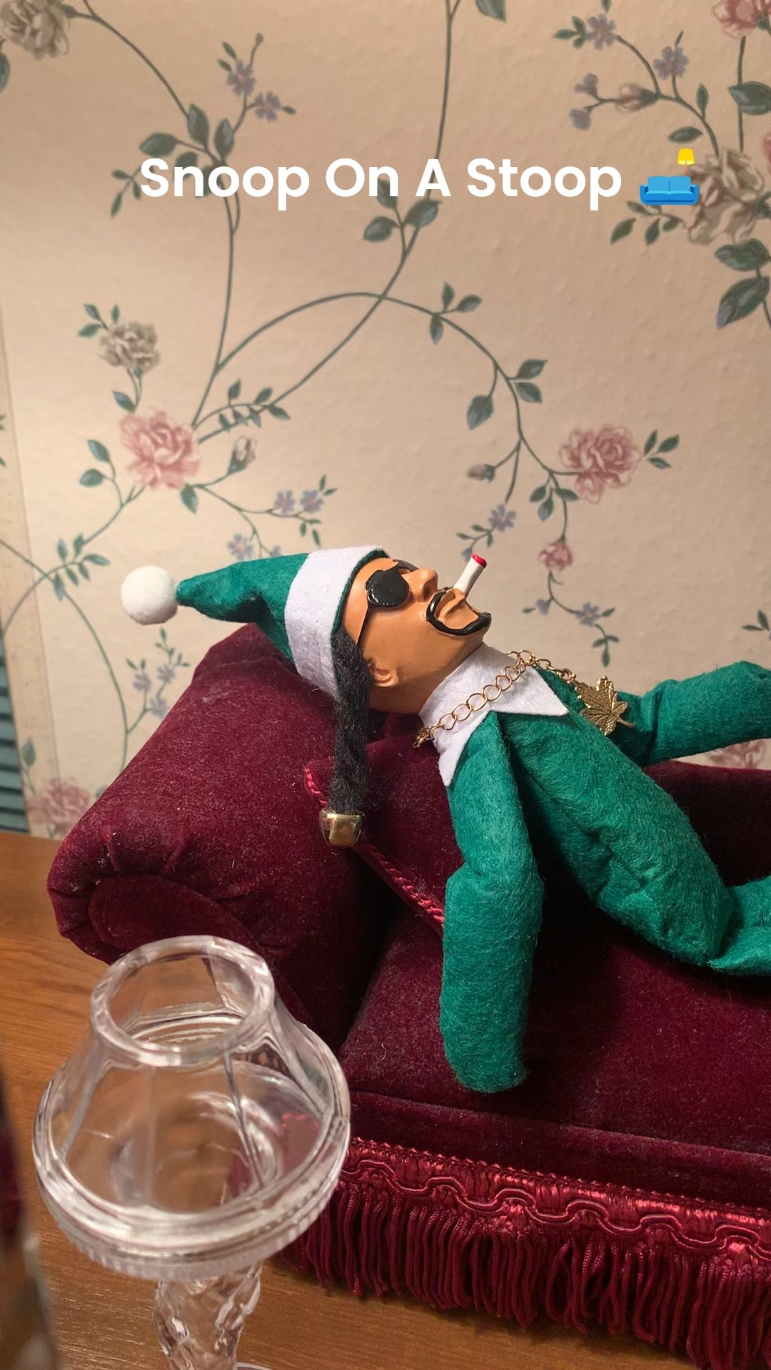 I had to get a Snoop on a Stoop last year! I love him! He is chilling on a red velvet tiny couch pin cushion 🛋️ Who else loves Snoop On A Stoop? 💨 🚬 

#LTKGiftGuide #LTKHoliday #LTKSeasonal