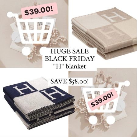 H Blanket at The Styled Collection Sale! 
Orig $97 only $39! 
My favorite for years 

#LTKGiftGuide #LTKsalealert #LTKCyberweek