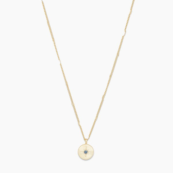 Power Birthstone Coin Necklace (September) | Gorjana