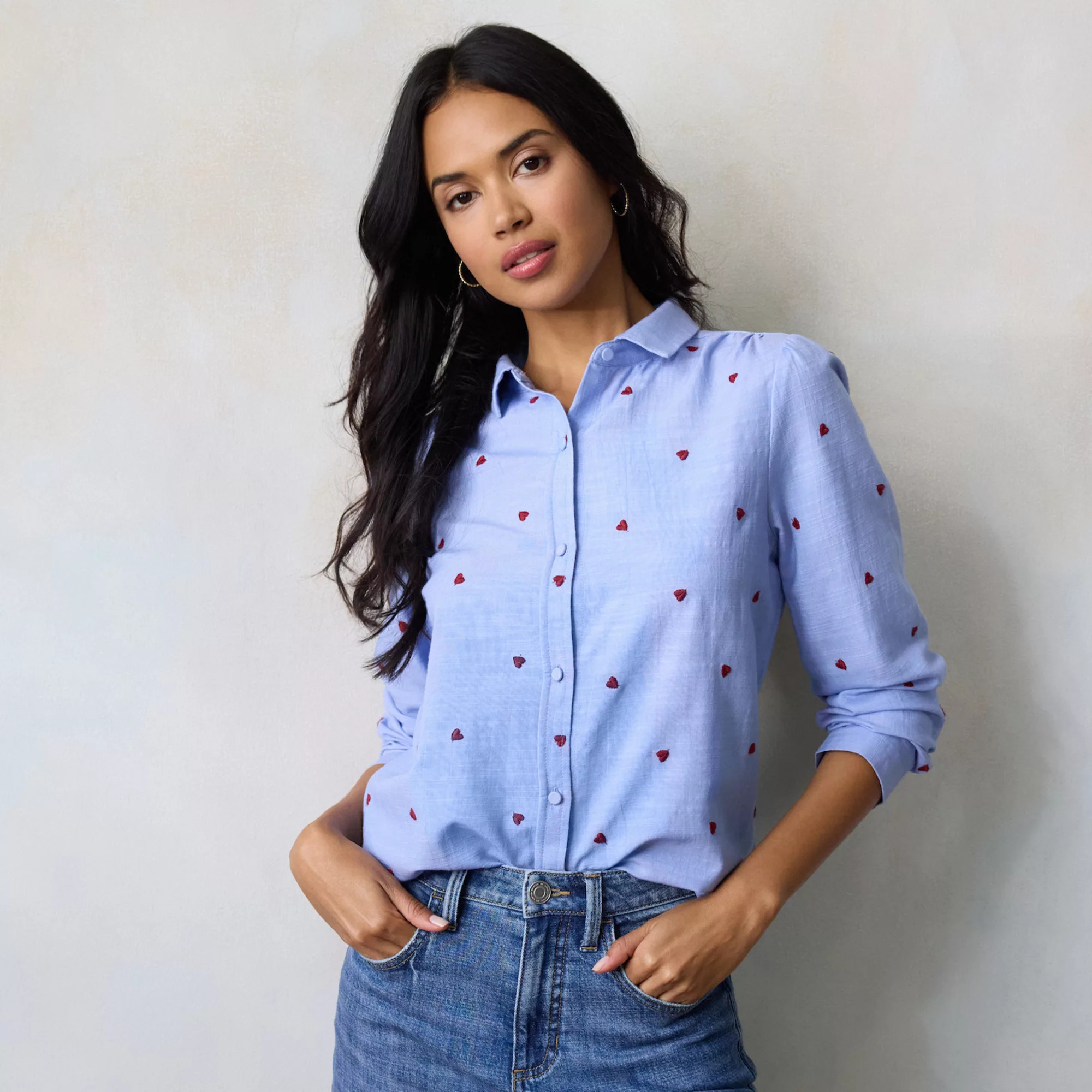 Women's LC Lauren Conrad Button Front Shirt | Kohl's