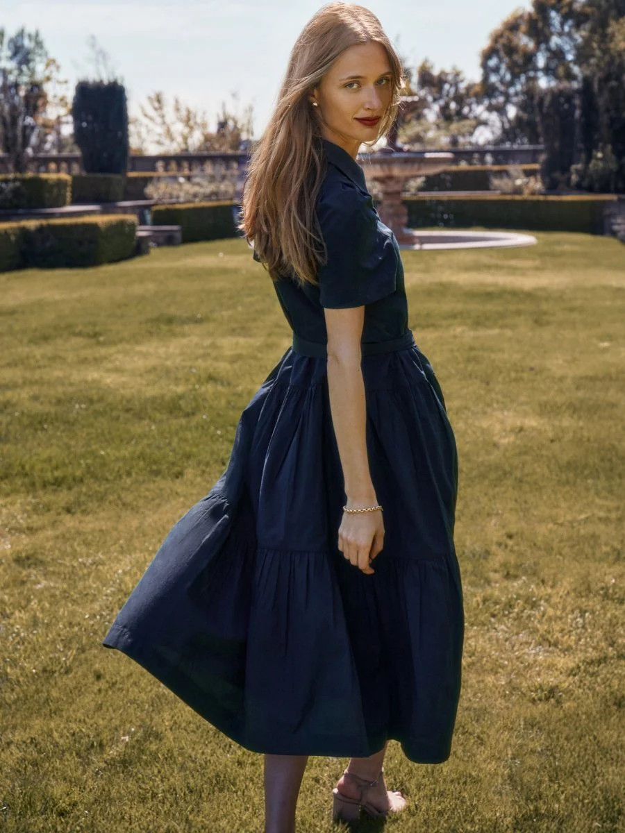 Women's Alina Dress in Navy | Brochu Walker | Brochu Walker