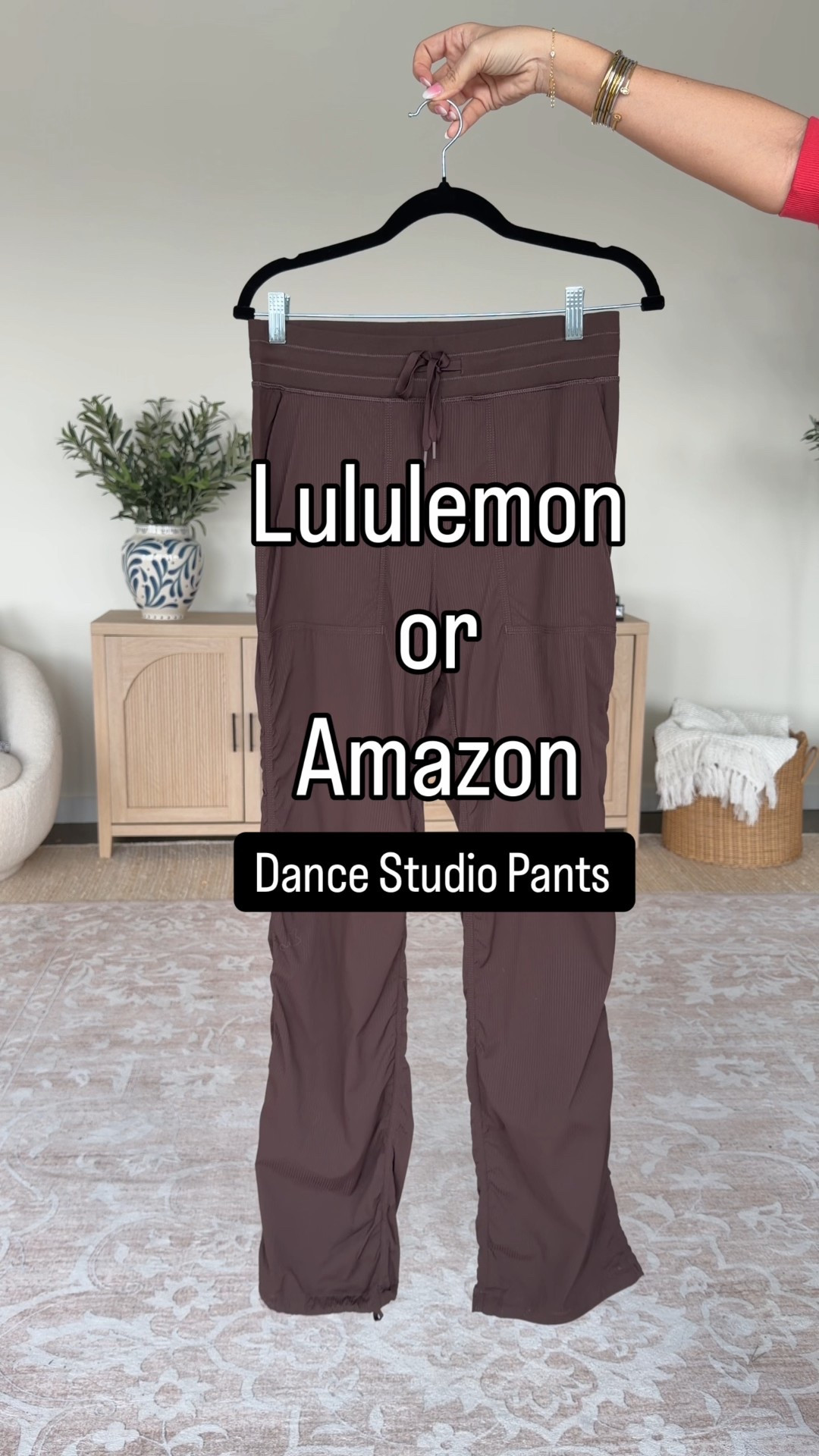 If you love the Lululemon Dance Studio Pants, you will be obsessed!  These are nearly identical and I have been wearing the lululemon ones for over 15 years. This have a slightly higher rise making them so comfortable!  
$38 versus $138 
3 lengths and tons of colors 
Wearing a small 32 inch - hot fudge brown 
Sweaters- small 
Varley look for less- small 

#ltktall
#LTKmomlife #LTKOver40 #LTKU

#LTKootd