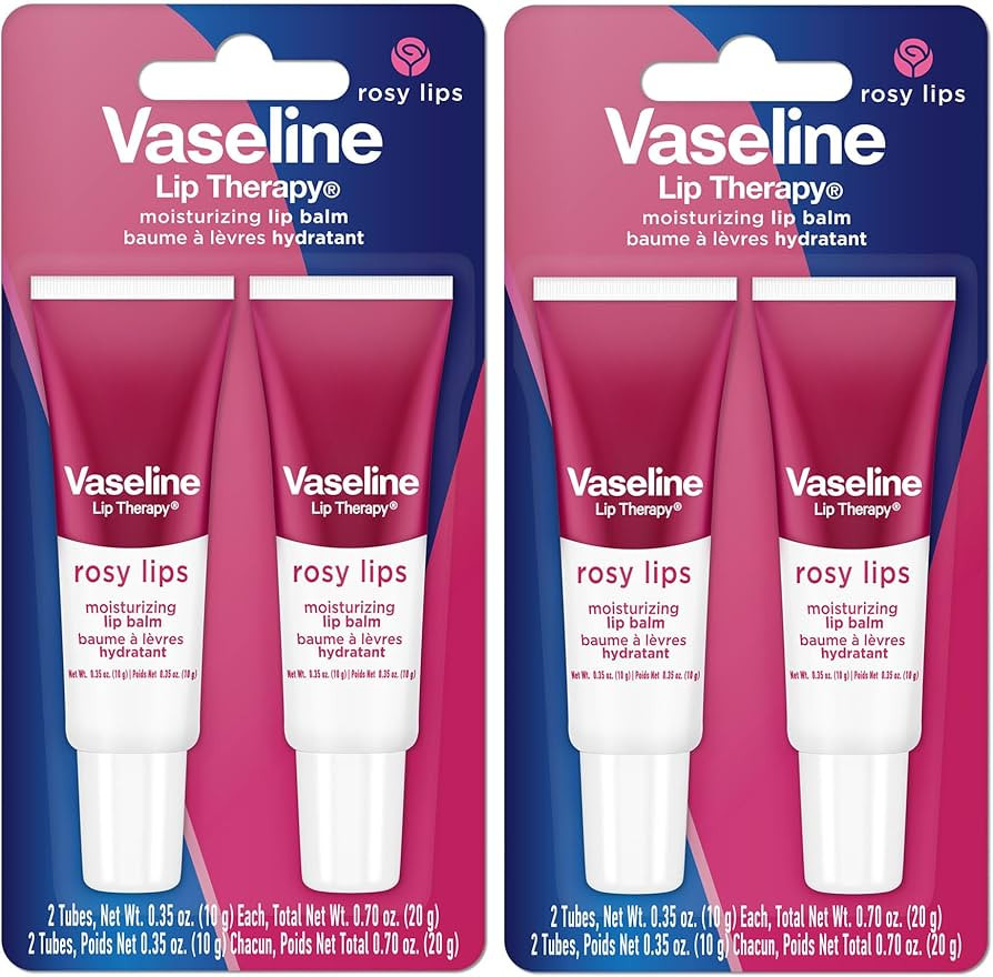 Vaseline Lip Therapy Rosy Lips Moisturizing Lip Balm - Twin Pack (2-Pack) | Amazon (US)