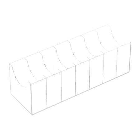 LOVIVER Acrylic Belt Organizer Storage Holder Transparent Dividers Display Container Multi Compartments Belt Rack for Bow Tie Makeup 7 Compartments | Walmart (US)