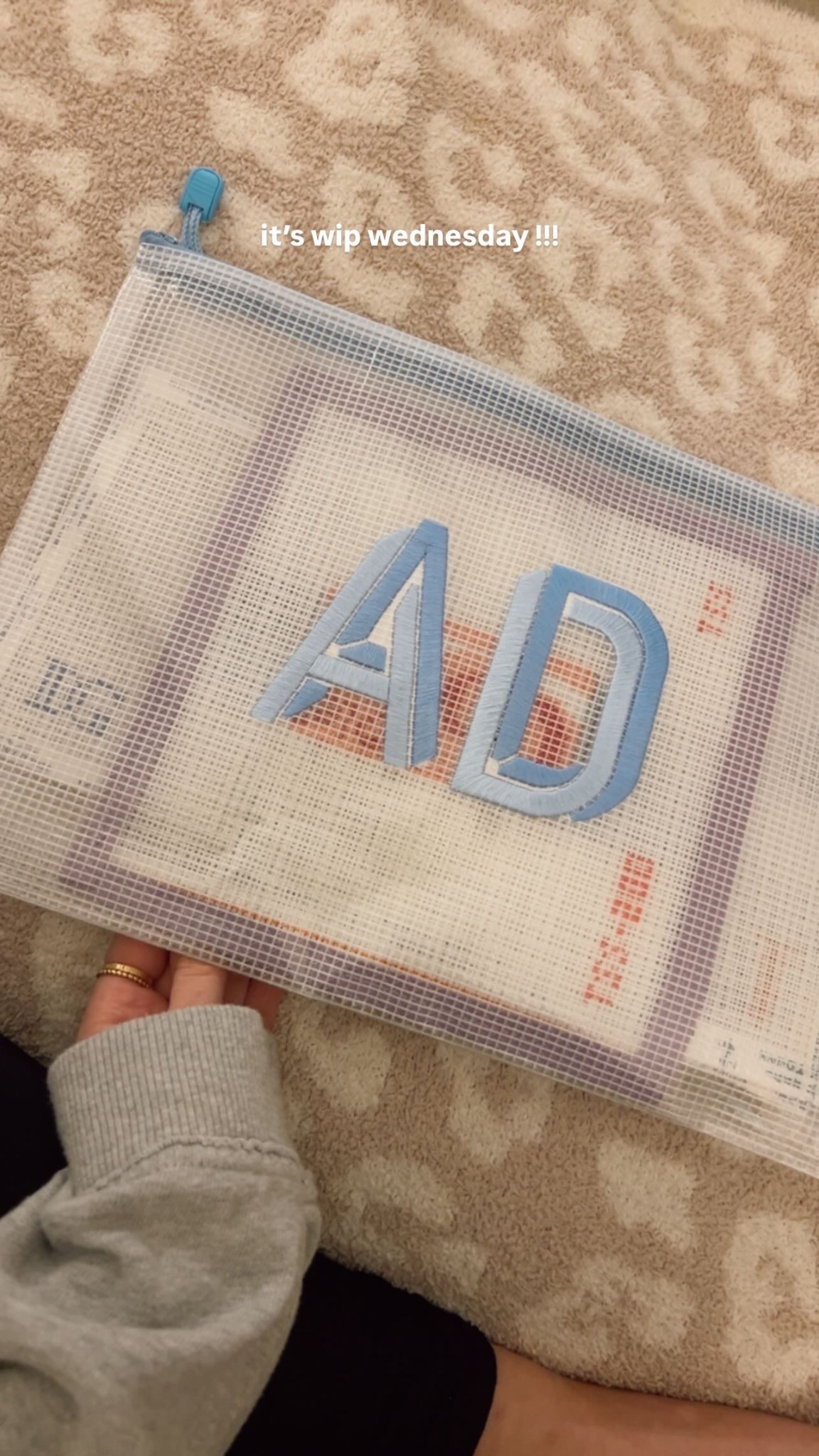 // needlepoint bag // needlepoint finds // needlepoint // wip wednesday // 

#LTKdayinmylife #LTKselfcare #LTKHome