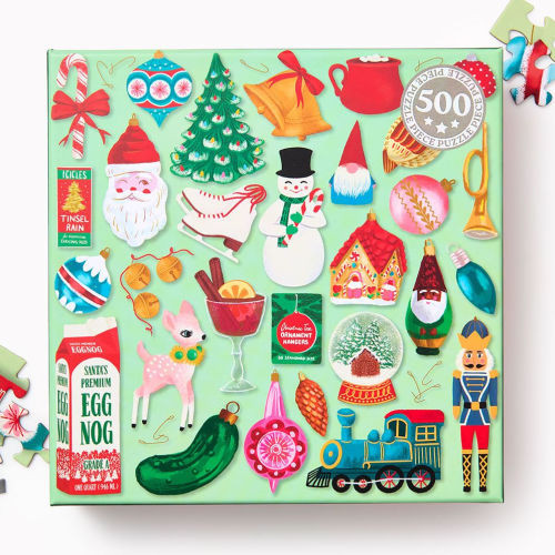 Retro Holiday 500 Piece Puzzle-B&N Exclusive | Barnes & Noble