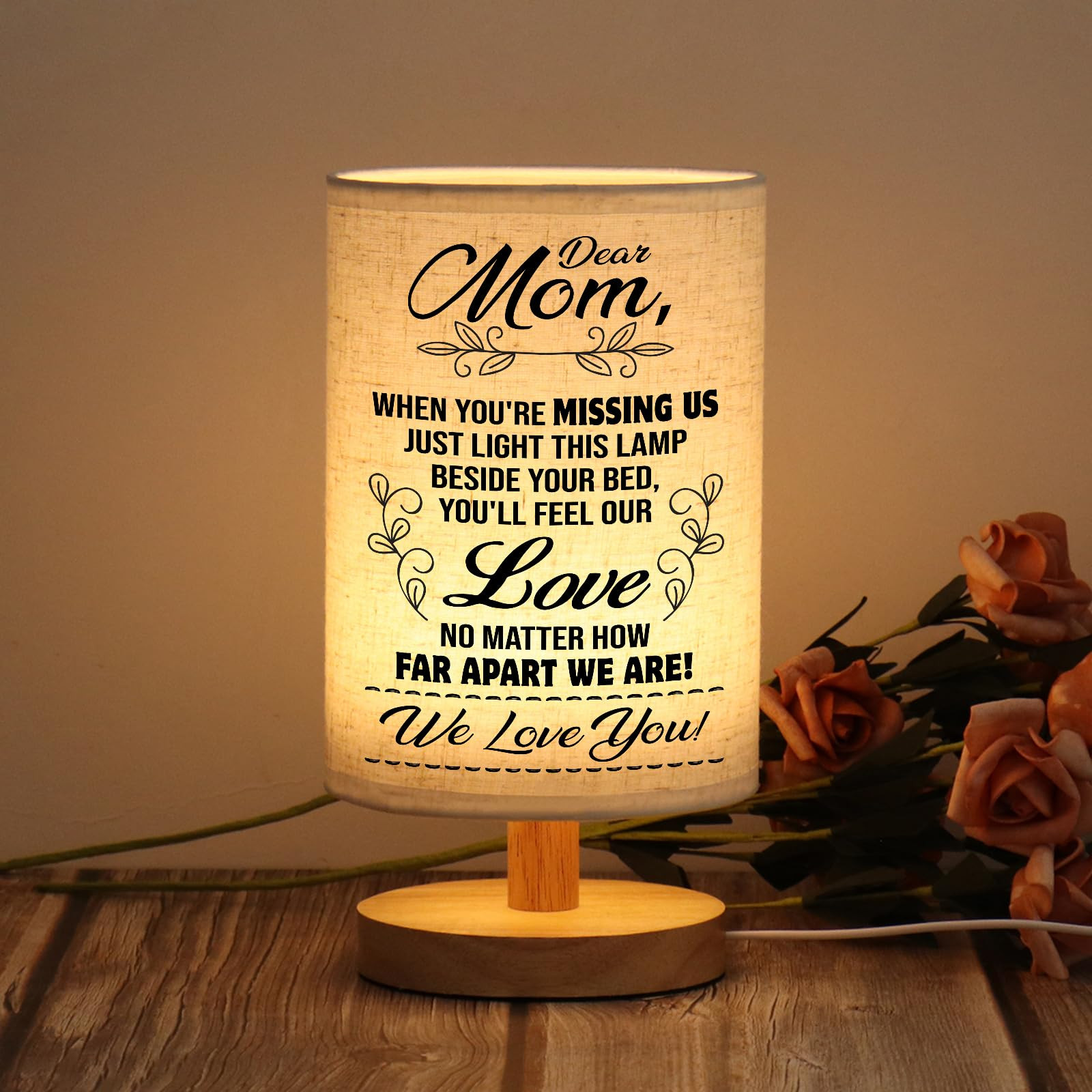WSYEAR Mothers Day Birthday Gifts for Mom from Daughter Son-Table Lamp Mom Gifts from Daughters N... | Amazon (US)
