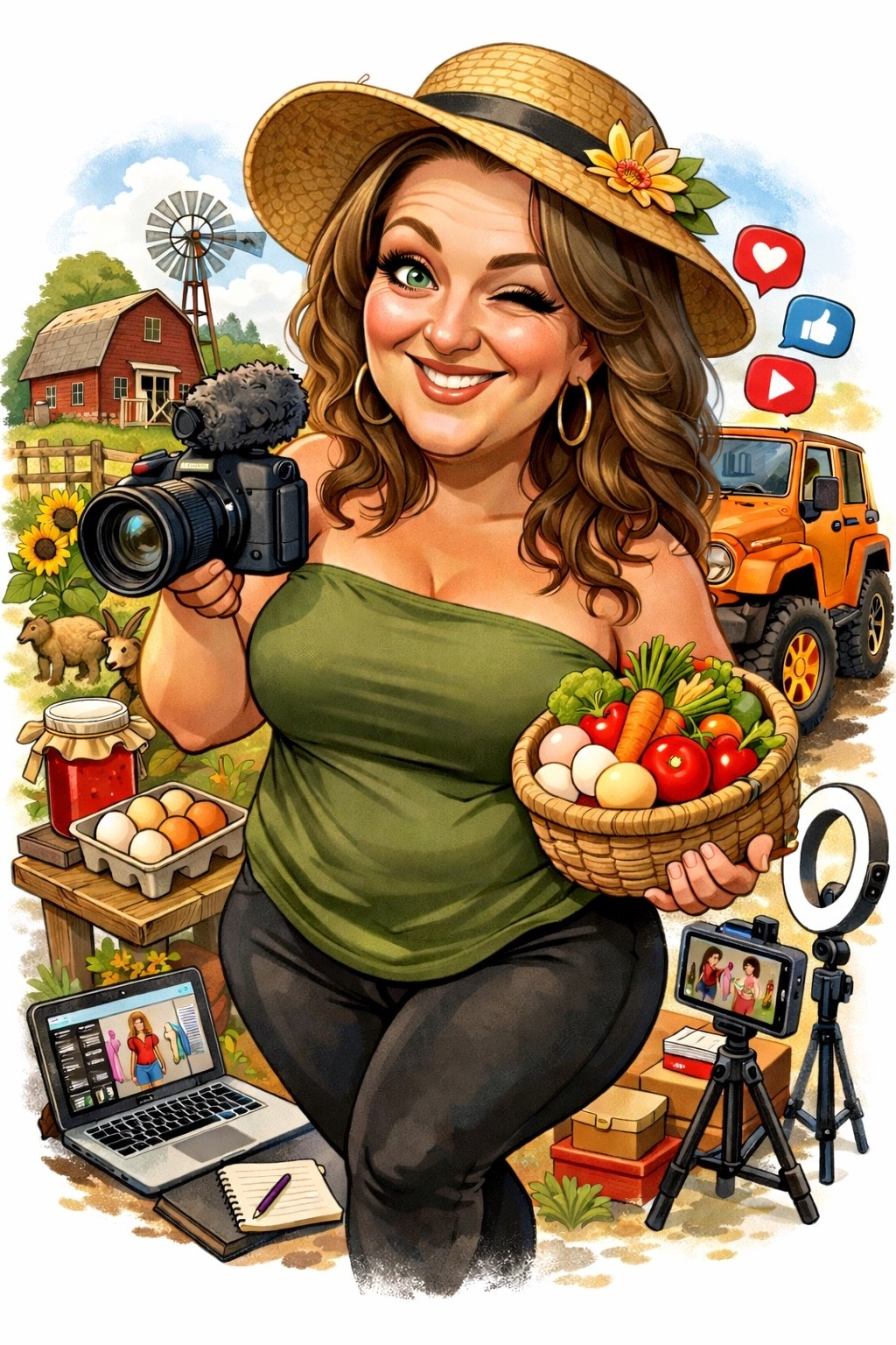 Send a selfie to ChatGpt with the prompt 
“Create a caricature of me and my job based on everything you know about me.”

Here’s mine 😅🫶🏻


#LTKOver40 #LTKPlusSize #LTKdayinmylife