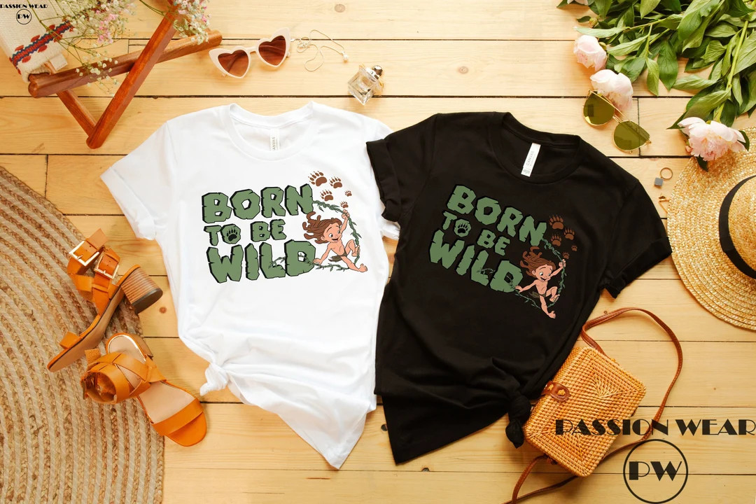 Born to Be Wild Shirt, Baby Tarzan Jungle Shirt, Ape Man, Animal Kingdom Shirt, Disney Family Vac... | Etsy (US)