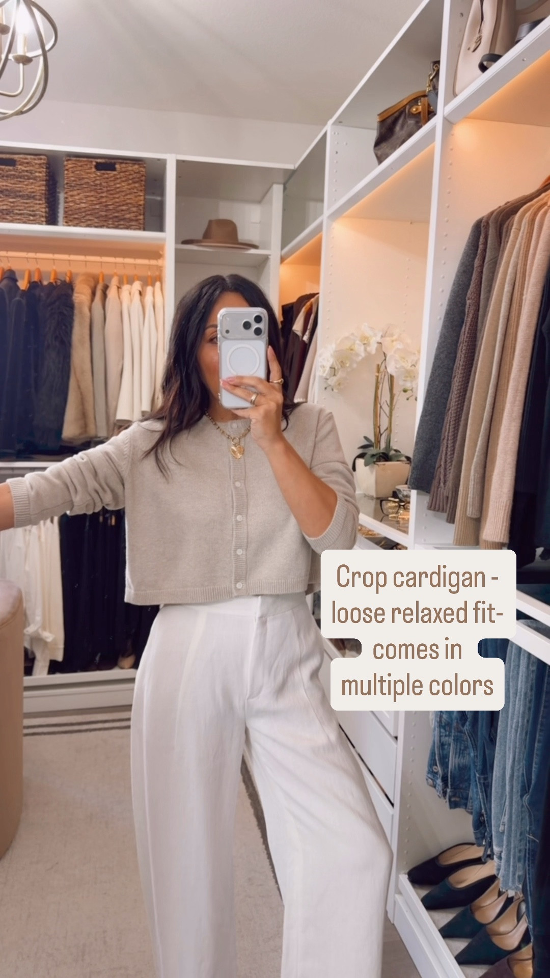 Spring staples ..Did xs in the skit (normally a 26 in denim) and small in the cardigan ⭐️ @Aritzia

#LTKOver40 #LTKootd