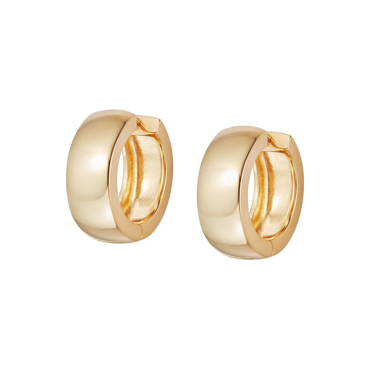 Estée Lalonde Maxi Bold Hoop Earrings 18ct Gold Plate | Daisy London Jewellery