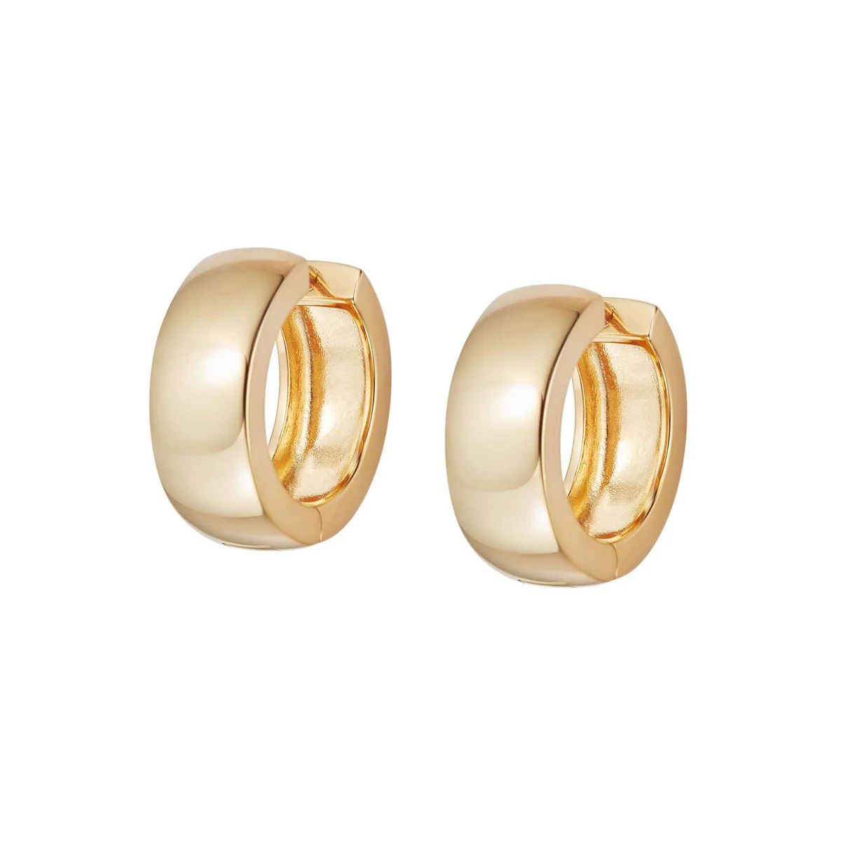 Estée Lalonde Maxi Bold Hoop Earrings 18ct Gold Plate | Daisy London Jewellery