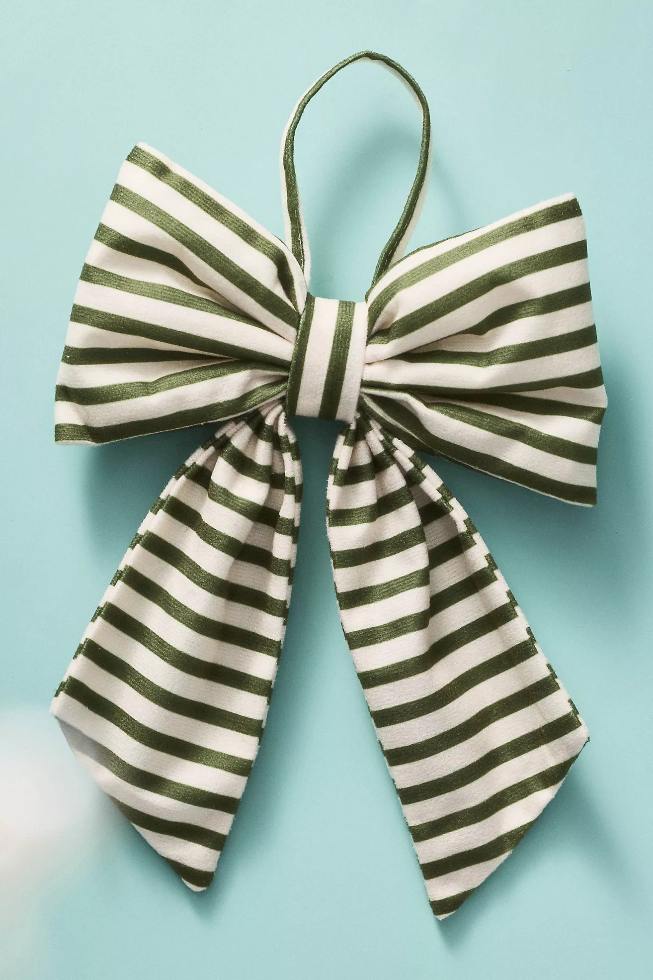 Striped Bow Ornament | Anthropologie (US)