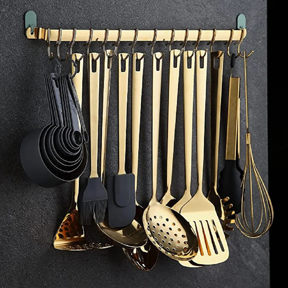 37 Pieces Kitchen Utensils Set, Kitchen Gadgets Tool Set with Utensils Racks | Wayfair North America