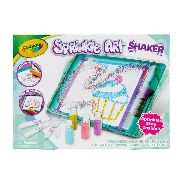 Crayola Sprinkle Art Shaker Activity Set, Unisex Child, 24 Pieces - Walmart.com | Walmart (US)