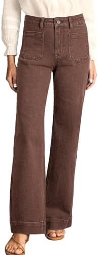 Astylish Women's Wide Leg Jeans High Waisted Stretchy Straight Leg Jeans Loose Trendy Denim Pants... | Amazon (US)