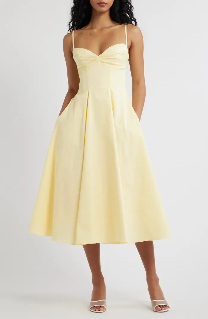 HOUSE OF CB Dahlia Stretch Pima Cotton Cocktail Dress | Nordstrom | Nordstrom