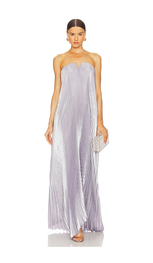 L'IDEE Black Tie Gown in Grey. Size 10/M. Also in 6/XS, 8/S. | Revolve Clothing (Global)