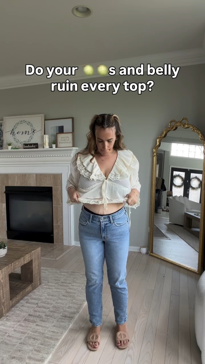 As a 32H not every top works for me! And honestly can be depressing when you see all the cutesy tops on others. So add in the belly and the 🍈🍈 and sheesh!!! That’s why I order em all for us so you don’t have to! Wearing a medium in all the tops.  I'm all about comfy yet stylish summer tops. Jeans are an 8 or a 28 in waist and length.  included similar jeans from Amazon.

Check out these cute options that I love! #SummerStyle #ChicOutfit

All of these are great and fit! I hope you like them!
I’m wearing a medium in all!

#amazontops #softbelly #affordablefashion 

 #LTKootd #LTKmomlife #LTKMidsize