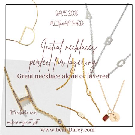 Anthropologie in App sale 

20% off #LTKxANTHRO 

Initial necklaces perfect for layering or worn alone. , affordable and makes a great gift!

Shop my picks 


#LTKunder50 #LTKxAnthro #LTKsalealert