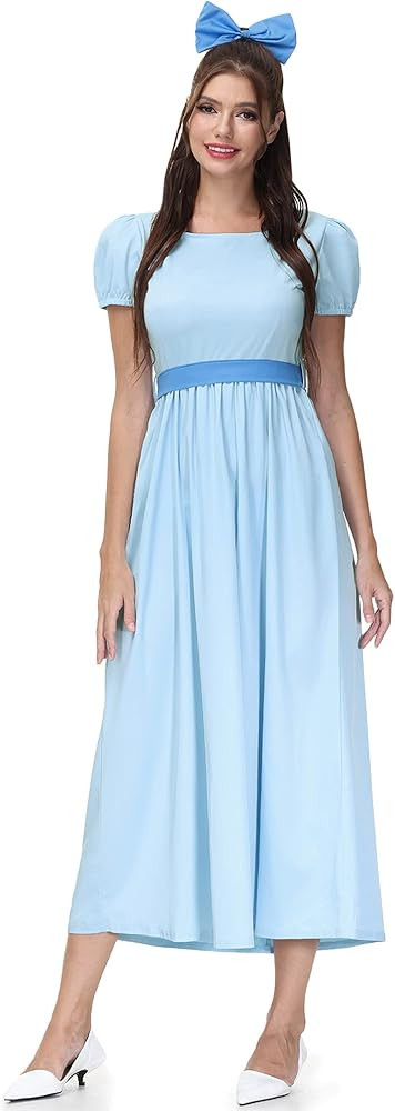 For G and PL Halloween Cosplay Princess Blue Maxi Dress | Amazon (US)