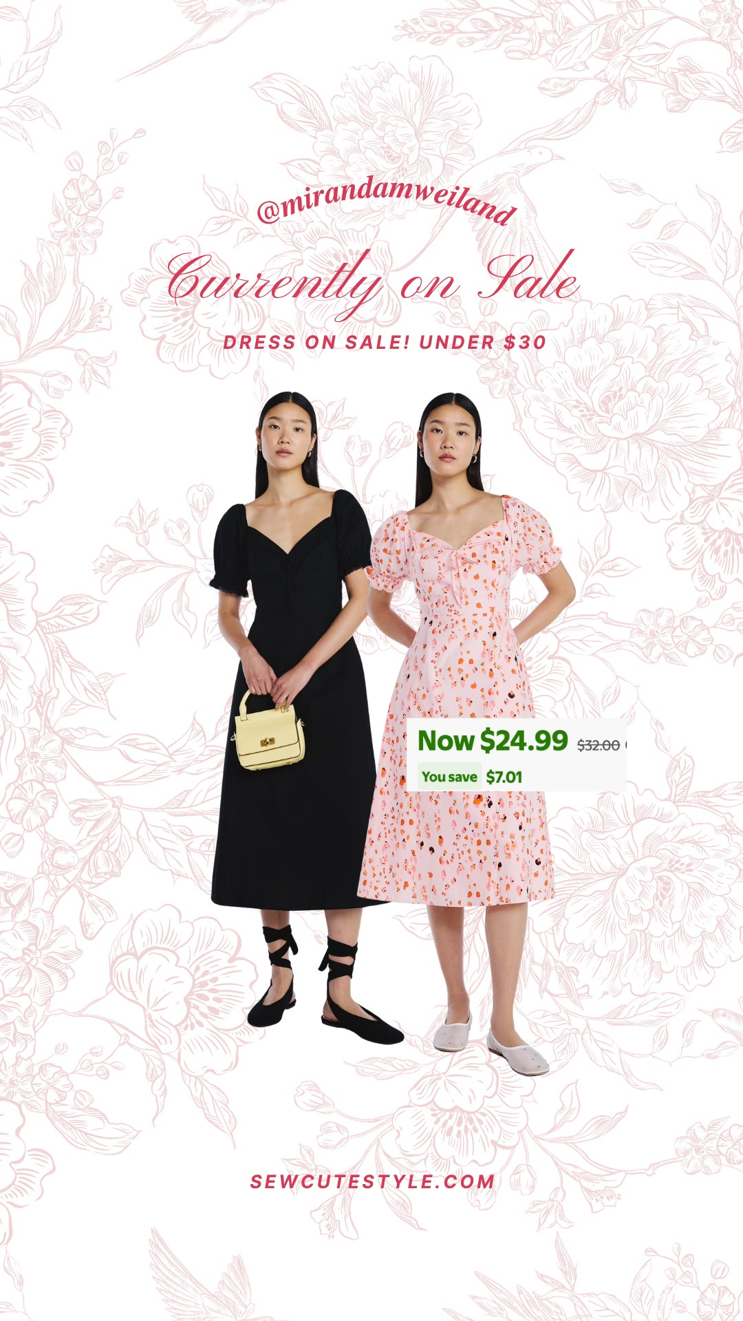 The cutest Walmart dress on sale! Under $30. The perfect spring dress 👗 

Walmart finds / Walmart fashion / spring dresses / summer dresses / midi dress / grandmillenial dresses / dresses under $30 / fashion under $30 / spring style under $30 