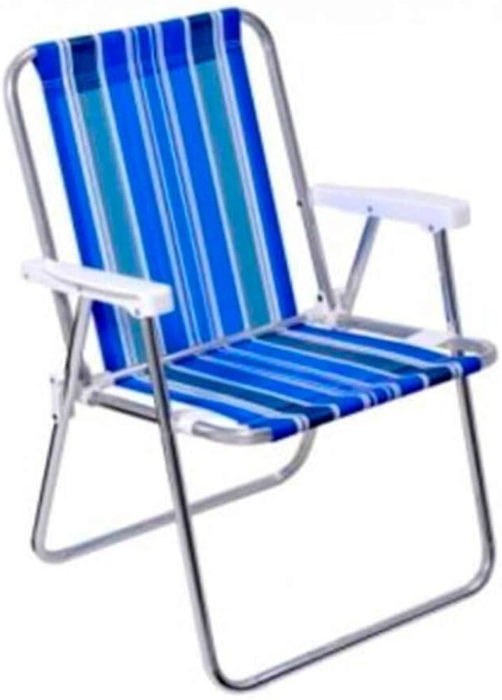 Cadeira de Praia em Alumínio Bel Fix, Cores sortidas, 1 unidade | Amazon (BR)