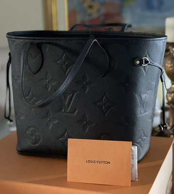 NeW! Louis Vuitton Authentic Empreinte Black Neverfull MM Bag WITHOUT POUCH. | eBay US