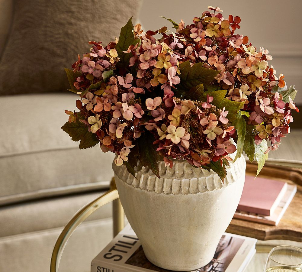 Faux Oak Leaf & Rust Hydrangea Bundle | Pottery Barn (US)