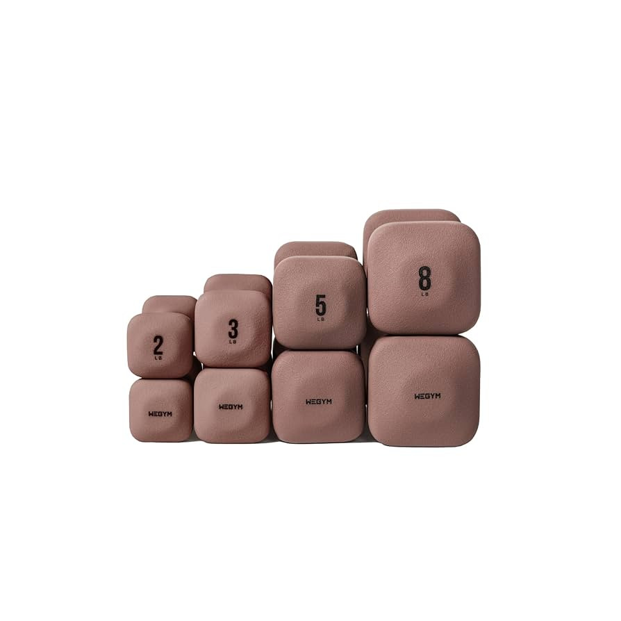 WeGym SafeGrip Dumbbells, Anti-Slip, Anti-Roll, Thick Handles, Free Weights, Square Dumbbells for... | Amazon (CA)