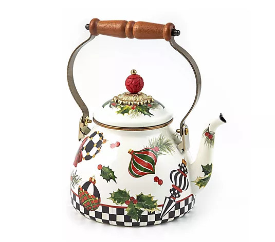 Make Your Selection: MacKenzie- Childs Deck the Halls 2QT Tea Kettle | QVC
