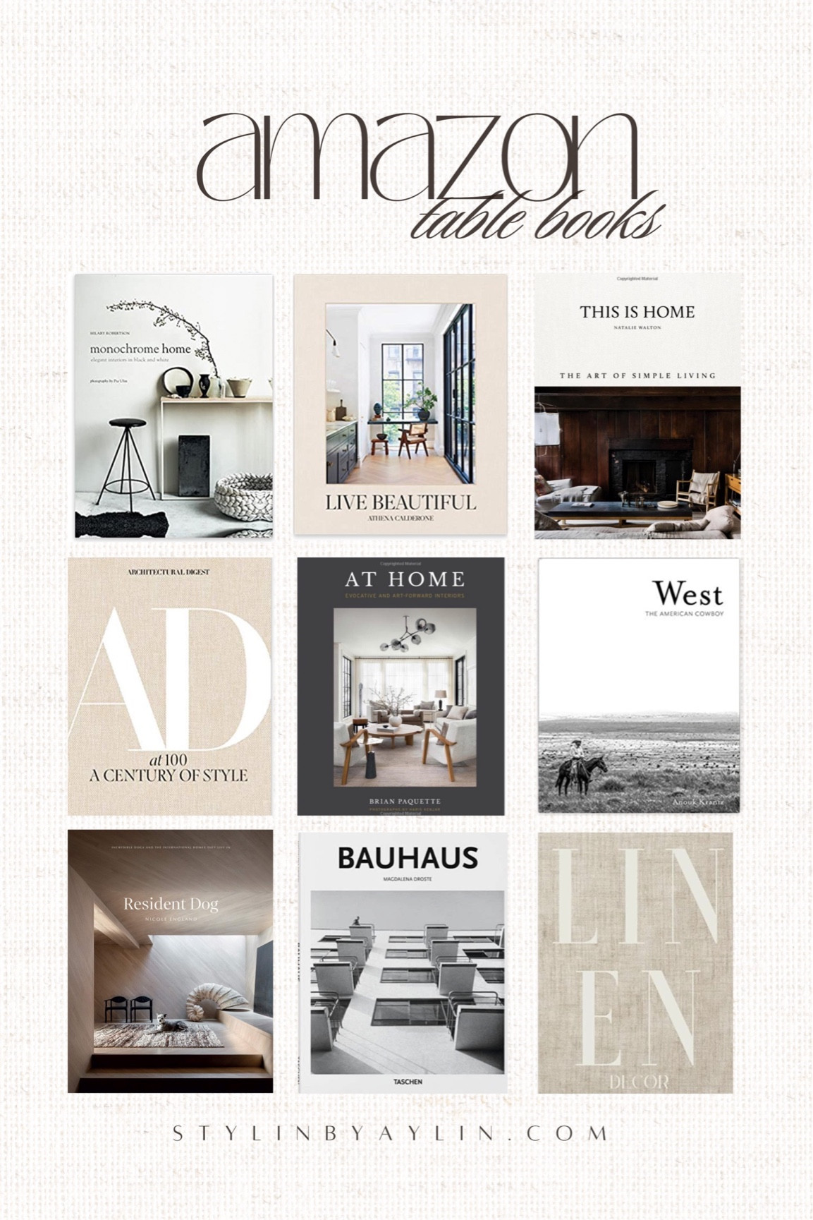 Amazon table books, home decor, neutral style #StylinbyAylin 

#LTKhome #LTKfindsunder100