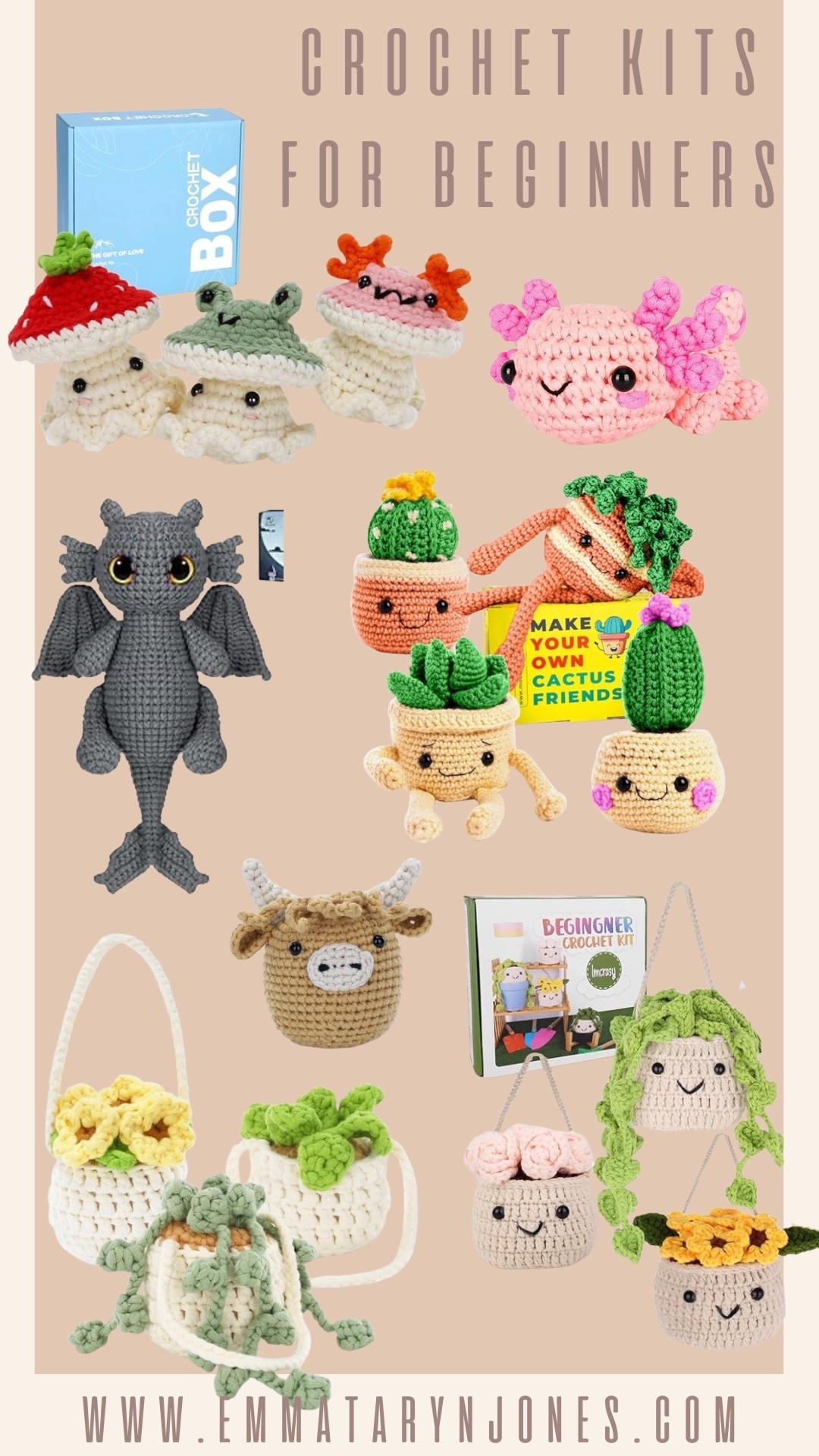 Crochet kits for beginners! 

#LTKFindsUnder50 #LTKGiftGuide #LTKFindsUnder100