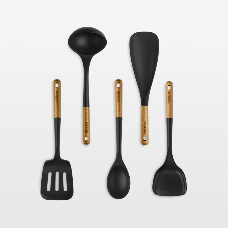 Staub 5-Piece Utensil Set + Reviews | Crate & Barrel | Crate & Barrel