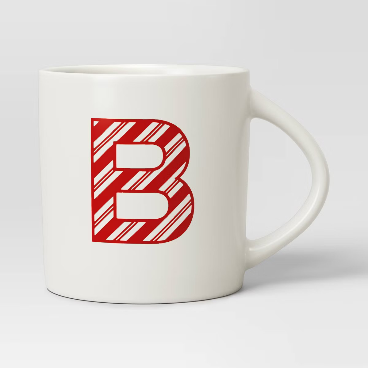 16oz Christmas Stoneware Monogram Mug White - Wondershop™ | Target
