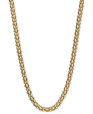 14k Gold Necklace, 20" Gauge Popcorn Chain | Macys (US)