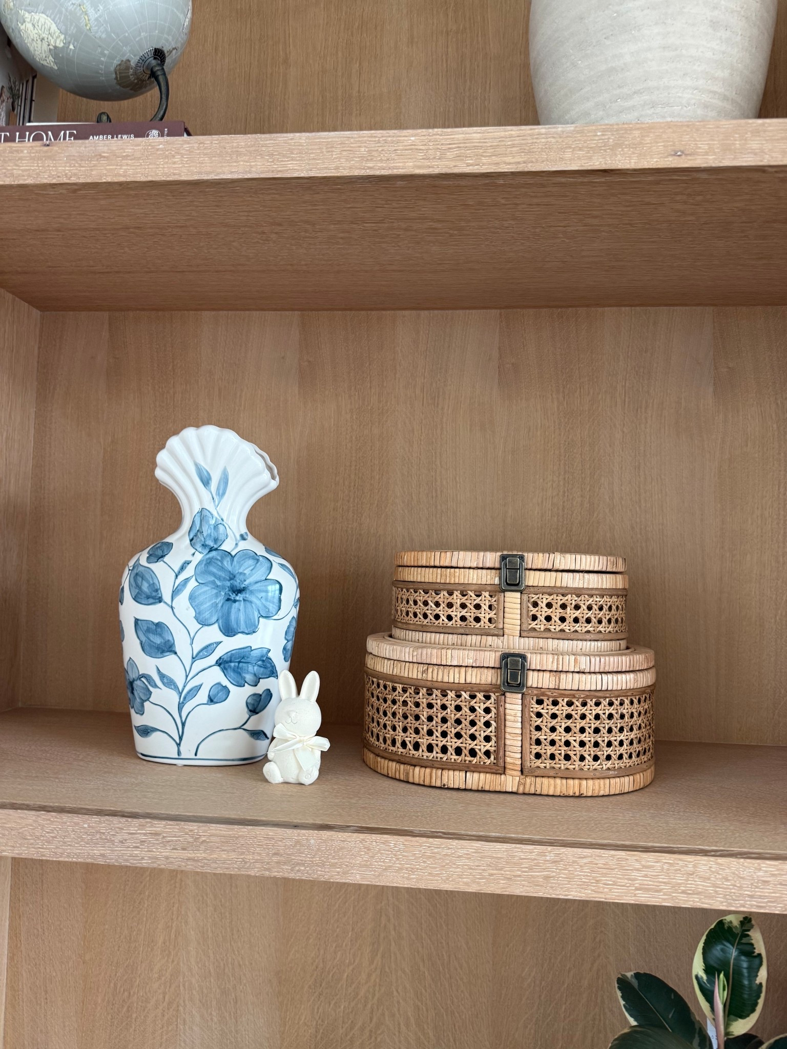 Spring home built in bookshelf decor! Colorful vase decor! 

#LTKHome #LTKSeasonal