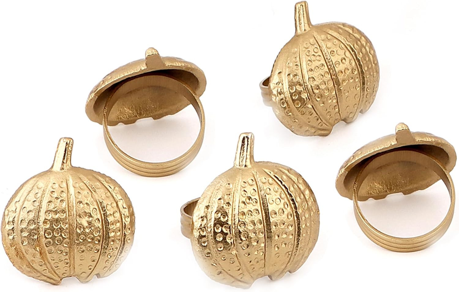 12 Pieces Christmas Metal Napkin Rings Thanksgiving Fall Halloween Napkin Holders Dinner Orange T... | Amazon (US)