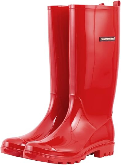 planone Tall rain Boots for Women and Waterproof Garden Shoes，Anti-Slipping Rainboots for Ladie... | Amazon (US)