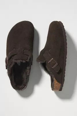 Birkenstock Boston Shearling Clogs | Anthropologie (US)